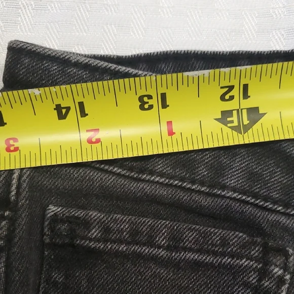 Zara Charcoal Distressed Crop Jeans - Picture 5 of 12